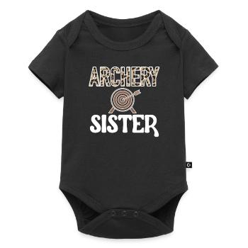 Proud Archery Sister Of Archers - Baby Premium short-sleeve bodysuit - black - Front