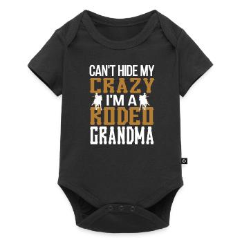 Rodeo Grandma Fier Rodeo Rider Grandmother Gift - Body à manches courtes Premium Bébé - noir - Devant