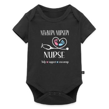 Neonatal Nurse Baby Nurse - Baby Premium short-sleeve bodysuit - black - Front