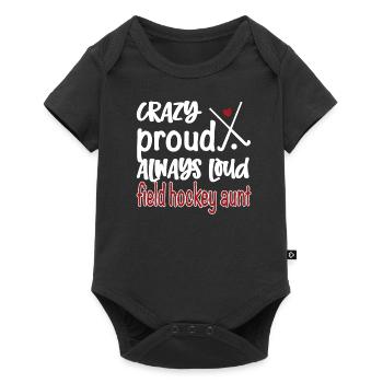 Proud Field Hockey Aunt Field Hockey Player Aunt - Baby Premium short-sleeve bodysuit - black - Front