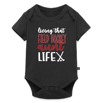 Proud Field Hockey Aunt Field Hockey Player Aunt - Baby Premium short-sleeve bodysuit - black - Front