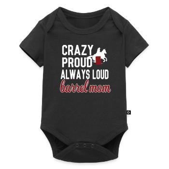 Barrel Racing Mère Cadeau Barrel Racing Mama - Body à manches courtes Premium Bébé - noir - Devant