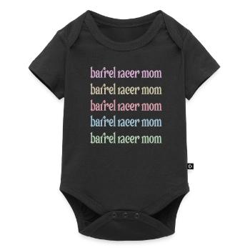 Barrel Racing Mère Cadeau Barrel Racing Mama - Body à manches courtes Premium Bébé - noir - Devant
