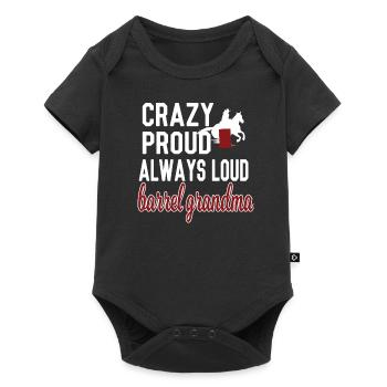Barrel Racing Grand-mère Barrel Racing Grand-mère Cadeau - Body à manches courtes Premium Bébé - noir - Devant