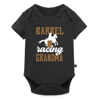 Barrel Racing Grand-mère Cadeau Barrel Racing Grand-mère - Body à manches courtes Premium Bébé - noir - Devant