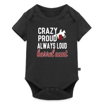 Meilleur cadeau de tante de course de baril Barrel Racer - Body à manches courtes Premium Bébé - noir - Devant