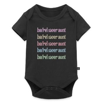 Meilleur cadeau de tante de course de baril Barrel Racer - Body à manches courtes Premium Bébé - noir - Devant
