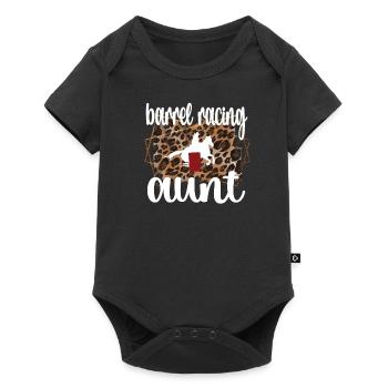 Meilleur cadeau de tante de course de baril Barrel Racer - Body à manches courtes Premium Bébé - noir - Devant