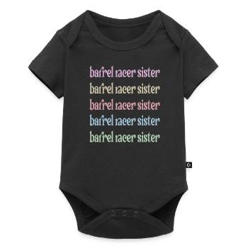 Best Barrel Racing Sister Barrel Racing Sister - Baby Premium short-sleeve bodysuit - black - Front