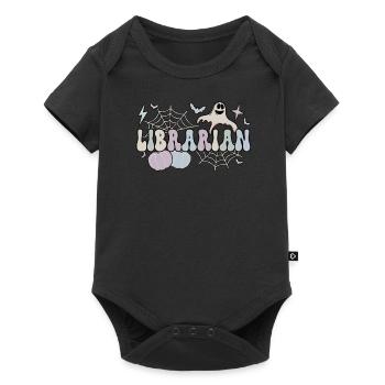School Librarian Halloween Library Worker Gifts - Baby Premium Kurzarmbody - Schwarz - Vorne