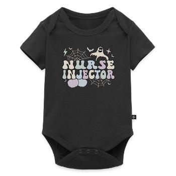 Spooky Nurse Injector Halloween Nurse Injector - Baby Premium short-sleeve bodysuit - black - Front