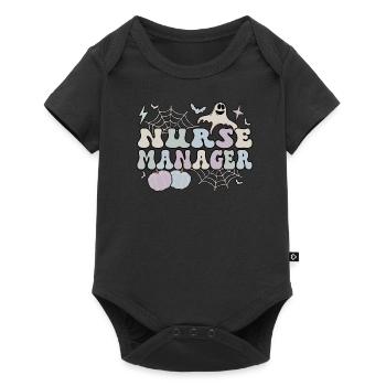 Infirmière gestionnaire Halloween Infirmière gestionnaire Cadeaux - Body à manches courtes Premium Bébé - noir - Devant