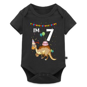 Dinosaur Motif for Paleontologists - Baby Premium short-sleeve bodysuit - black - Front