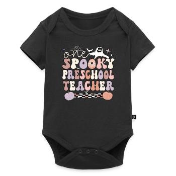 Cadeaux d’enseignant préscolaire Halloween Pre-K Teacher - Body à manches courtes Premium Bébé - noir - Devant