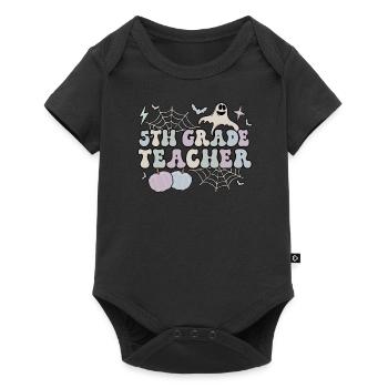 5th Grade Teacher Halloween Fifth Grade Crew Gift - Baby Premium short-sleeve bodysuit - black - Front