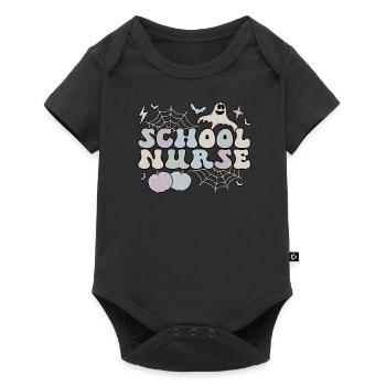 School Nurse Halloween RN School Nursing Gifts - Baby Premium short-sleeve bodysuit - black - Front