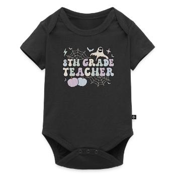 8th Grade Teacher Halloween Eighth Grade Crew - Baby Premium Kurzarmbody - Schwarz - Vorne