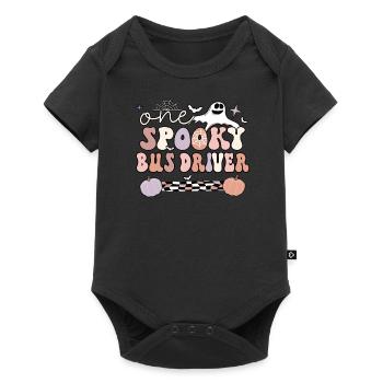 School Bus Driver Halloween School Bus Driving - Baby Premium short-sleeve bodysuit - black - Front
