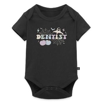 Dentist Gift Dentistry Dental Dentist Halloween - Baby Premium Kurzarmbody - Schwarz - Vorne