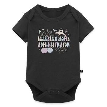 Spooky Nursing Home Administrator Halloween Gifts - Baby Premium Kurzarmbody - Schwarz - Vorne