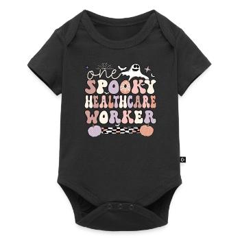 Essential Frontline Healthcare Worker Halloween - Baby Premium Kurzarmbody - Schwarz - Vorne