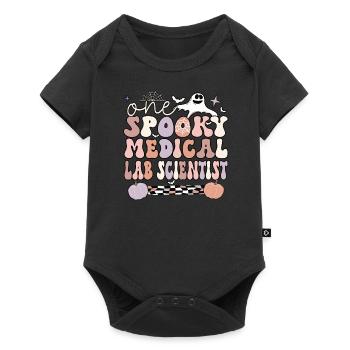 Scientifique de laboratoire médical Halloween Cadeau de laboratoire médical - Body à manches courtes Premium Bébé - noir - Devant