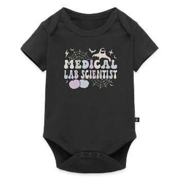 Scientifique de laboratoire médical Halloween Cadeau de laboratoire médical - Body à manches courtes Premium Bébé - noir - Devant
