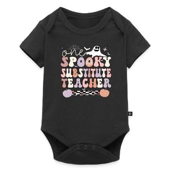 Substitute Teacher Halloween School Sub Teacher - Baby Premium Kurzarmbody - Schwarz - Vorne