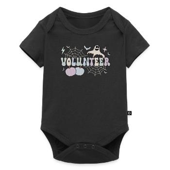 Volunteer Halloween Volunteering Voluntary Work - Baby Premium short-sleeve bodysuit - black - Front