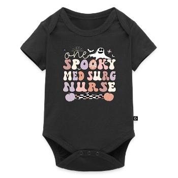 Med Surg Infirmière Halloween Soins infirmiers médico-chirurgicaux - Body à manches courtes Premium Bébé - noir - Devant