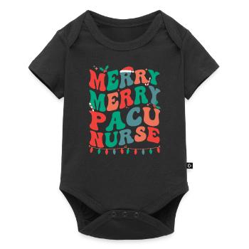 Post Anesthesia Care Unit Christmas PACU Nurse - Baby Premium Kurzarmbody - Schwarz - Vorne