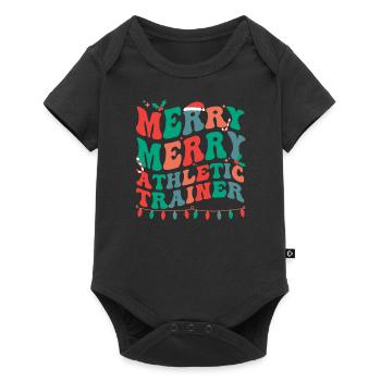 Entraîneur athlétique certifié Christmas AT Xmas Gifts - Body à manches courtes Premium Bébé - noir - Devant