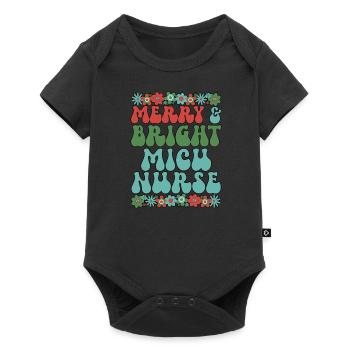 MICU Infirmière Noël Soins intensifs médicaux Soins infirmiers Cadeau de Noël - Body à manches courtes Premium Bébé - noir - Devant