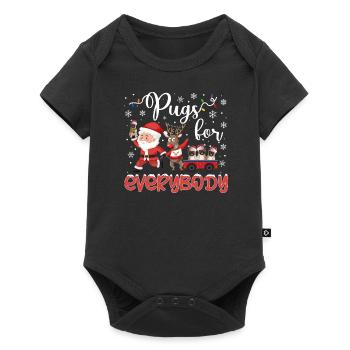 Pug Christmas Gifts Pug Xmas Party Pug Lover - Baby Premium Kurzarmbody - Schwarz - Vorne