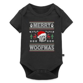 Great Pyrenees Weihnacht Goldener Hunde Geschenk - Baby Premium Kurzarmbody - Schwarz - Vorne