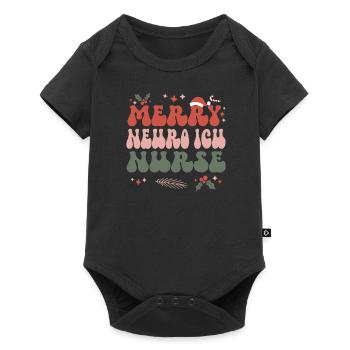 Neuro ICU Nurse Christmas Neurology ICU Xmas Gifts - Baby Premium short-sleeve bodysuit - black - Front