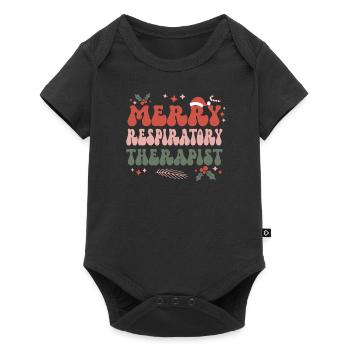 Respiratory Therapist Christmas RT Therapy Xmas - Baby Premium short-sleeve bodysuit - black - Front