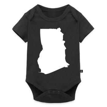 Ghana map flag - Baby Premium short-sleeve bodysuit - black - Front
