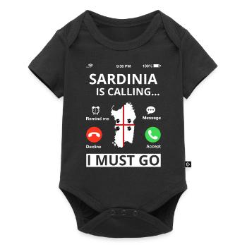 Sardinia flag Sardinian flag Sardegna flag - Baby Premium short-sleeve bodysuit - black - Front