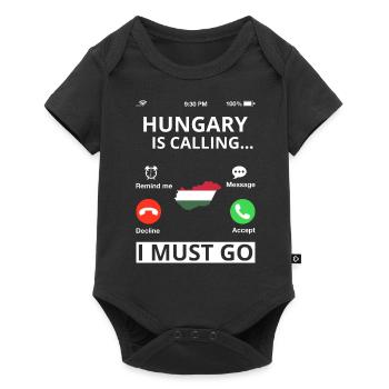 Hungary Flag Hungarian Flag Balaton Hungary - Baby Premium short-sleeve bodysuit - black - Front