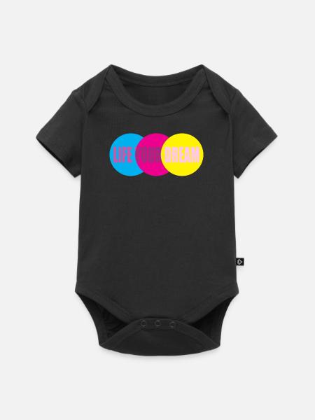 Motivation Life Quote - Baby Premium short-sleeve bodysuit - black