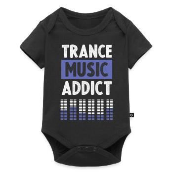 Trance addicted - Baby Premium short-sleeve bodysuit - black - Front