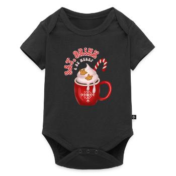 MANGER, BOIRE, ÊTRE JOYEUX, CADEAUX DE NOËL - Body à manches courtes Premium Bébé - noir - Devant