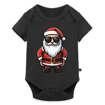Santa Claus Comic Santa - Baby Premium short-sleeve bodysuit - black - Front