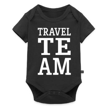 Travel Team Travel Holidays - Baby Premium short-sleeve bodysuit - black - Front