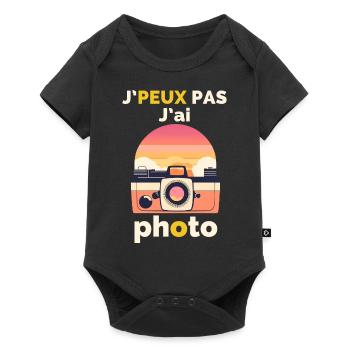 J'peux Pas, J'ai Photo - Body à manches courtes Premium Bébé - noir - Devant