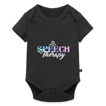Orthophoniste Orthophonie Orthophonie - Body à manches courtes Premium Bébé - noir - Devant