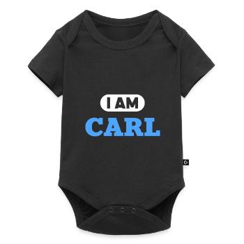 Carl Name Saying für stolze Carls - Baby Premium Kurzarmbody - Schwarz - Vorne