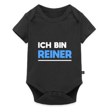 Reiner Name Spruch für stolze Reiner - Baby Premium Kurzarmbody - Schwarz - Vorne