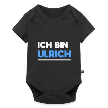 Ulrich Name Spruch für stolze Ulrichs - Baby Premium Kurzarmbody - Schwarz - Vorne